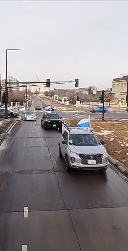 Car Rally for Ukraine Anniversary