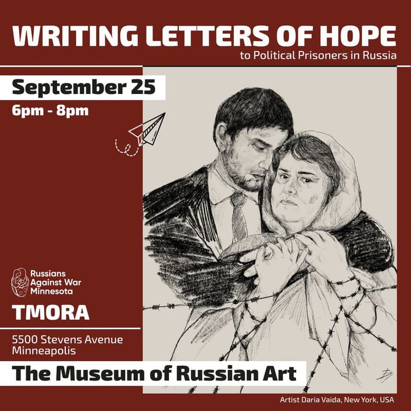 Writing Letters of Hope to Political Prisoners in Russia